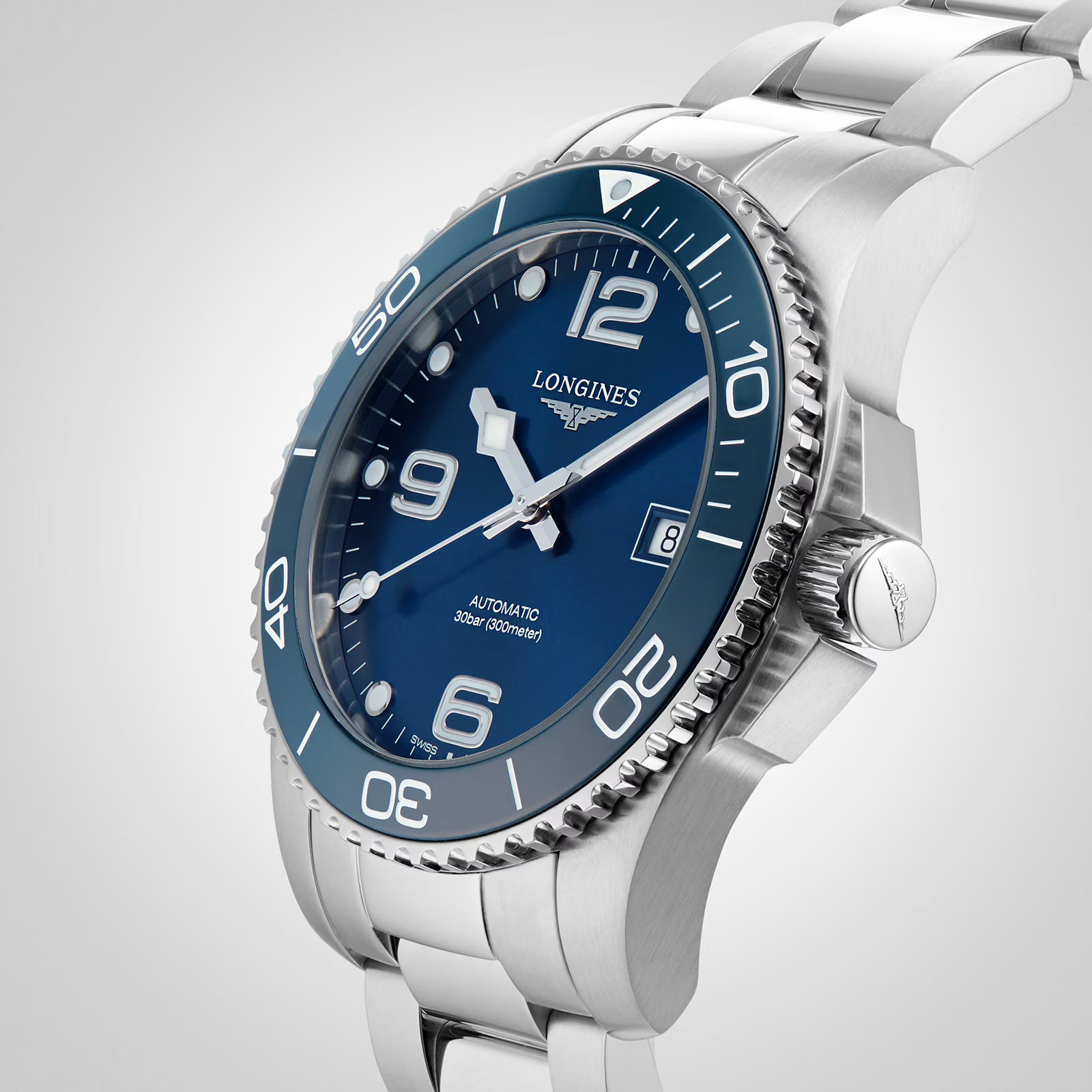 Longines HydroConquest Blue Dial 41mm Automatic Diving Mens Watch MPN: L37814966