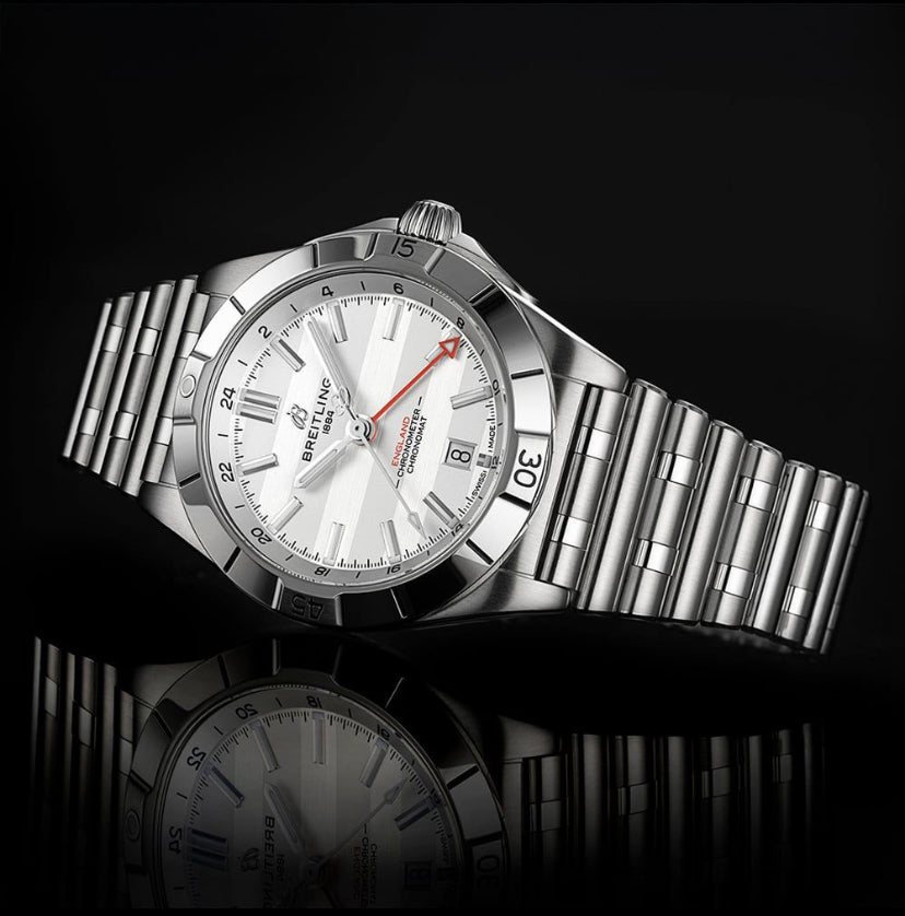 Breitling Chronomat GMT Six Nations England Limited Edition 40mm Men’s Watch – A323985B1A1A1