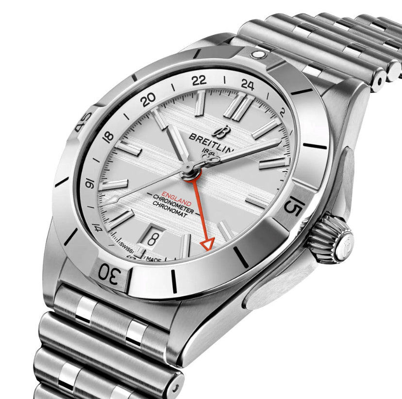 Breitling Chronomat GMT Six Nations England Limited Edition 40mm Men’s Watch – A323985B1A1A1